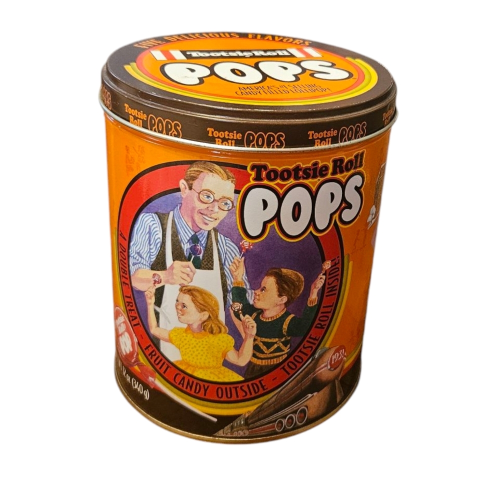 VINTAGE 1997 Tootsie Roll Pops Limited Edition Collectors Tin Good Condition